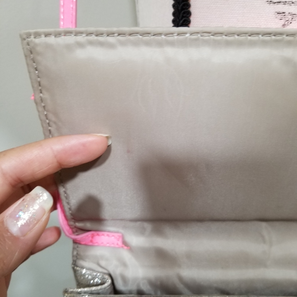 H&M Crossbody Clutch Purse Color Pink And Silver Glitters...!! - Picture 9 of 13